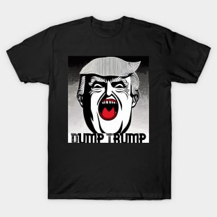 Dump Trump Black and White T-Shirt